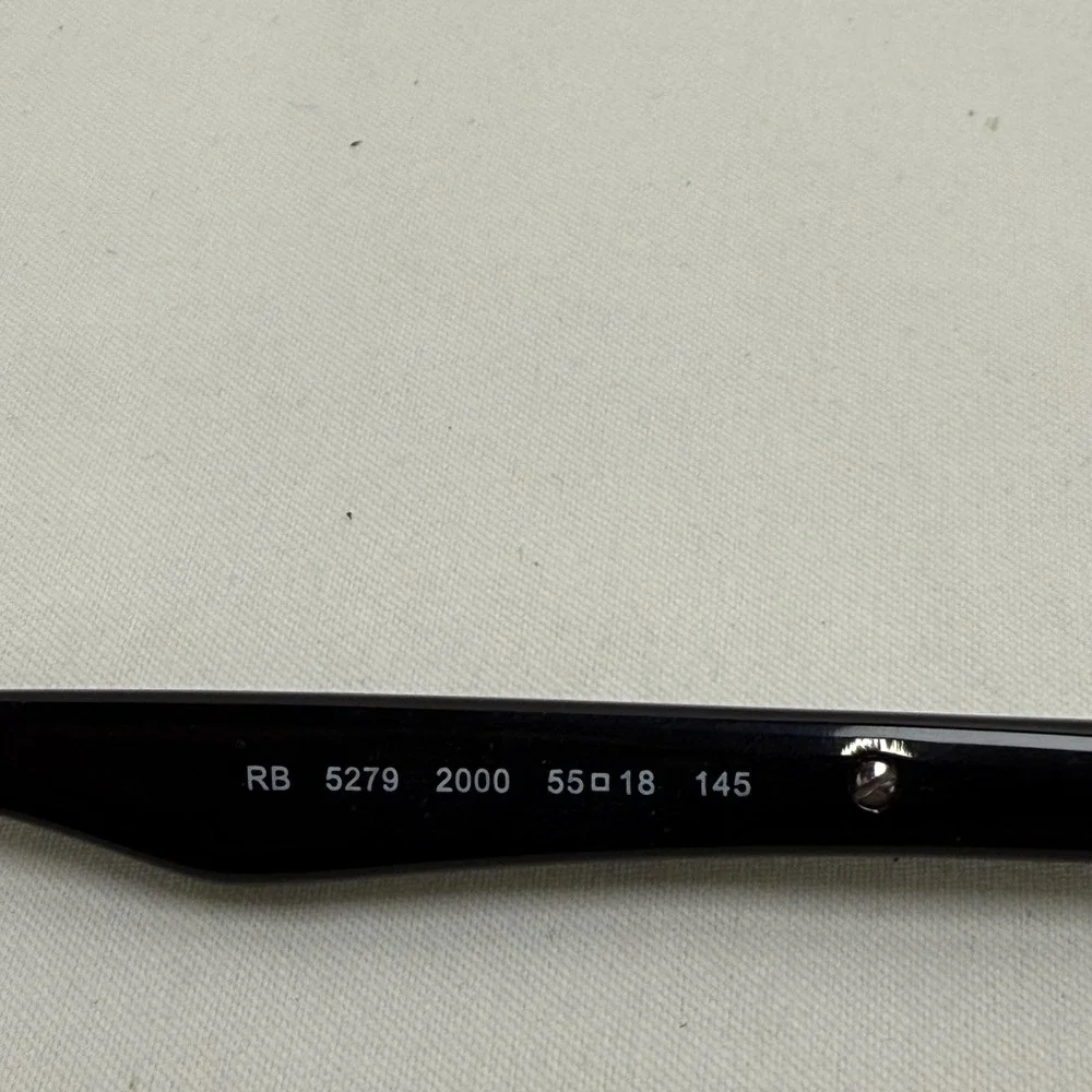 Ray-Ban Eyeglasses FRAME ONLY 55-18 Black‎ RB 5279 2000 Rectangular Frames